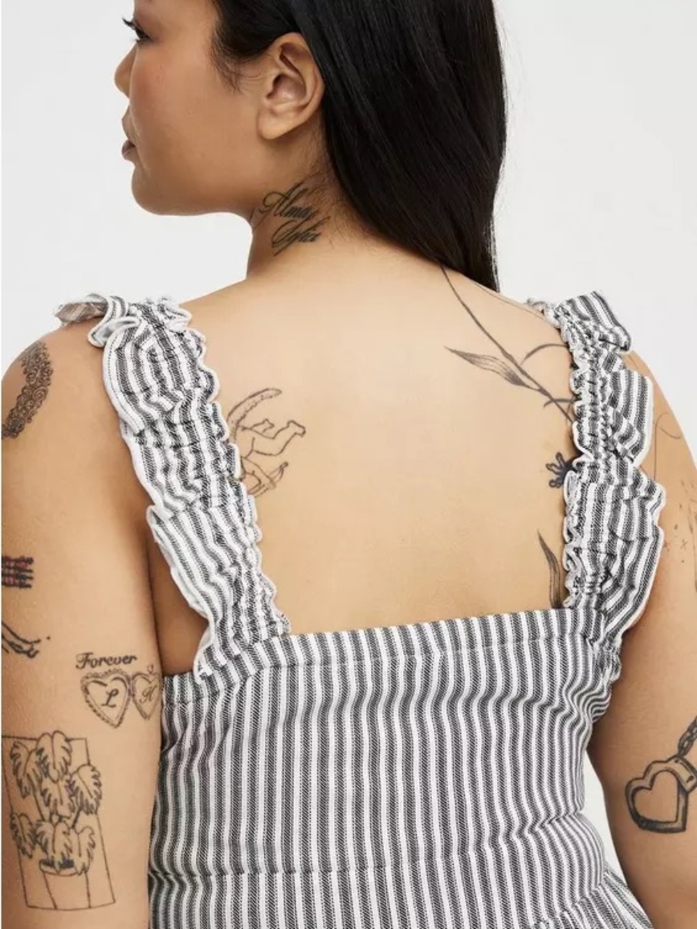 Torrid Ruffled Straps Layered Romper - Picture 5 of 13